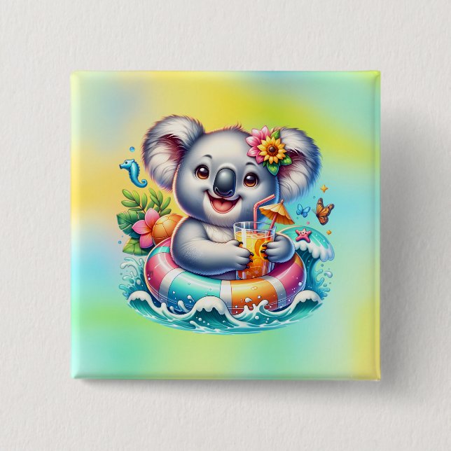 Badge Carré 5 Cm Cooler (Devant)