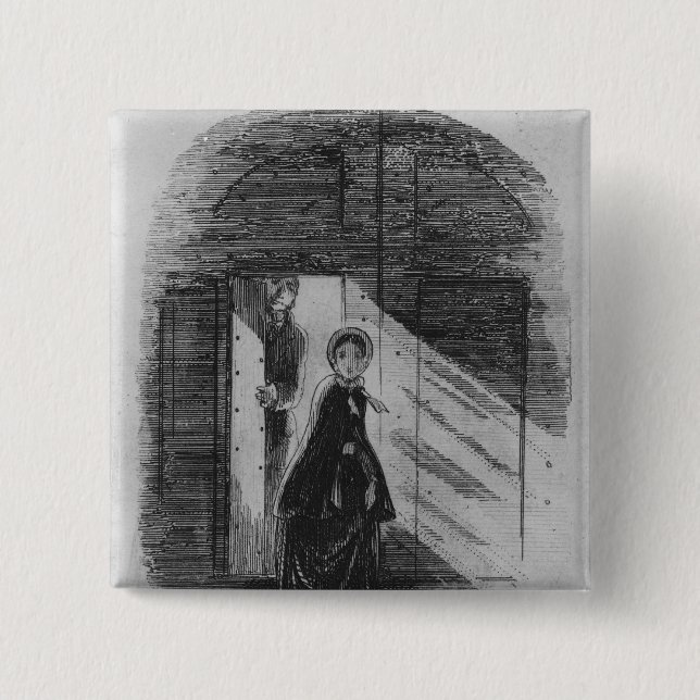 Badge Carré 5 Cm Coordonnée d'Amy Dorrit (Devant)