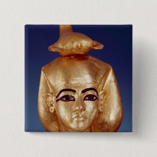 Badge Carré 5 Cm Coordonnée de la déesse Selket