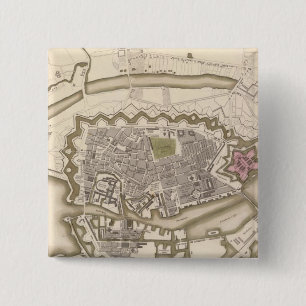 Badge Carré 5 Cm Copenhague, Kiobenhaven