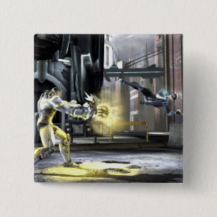 Badge Carré 5 Cm Copie d'écran : Cyborg contre Nightwing 2