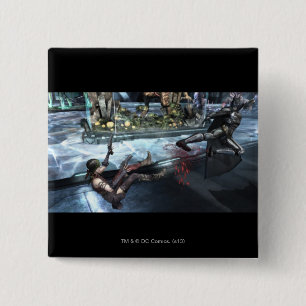 Badge Carré 5 Cm Copie d'écran : Harley contre Batman