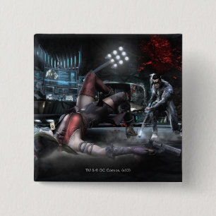 Badge Carré 5 Cm Copie d'écran : Harley contre Nightwing 2