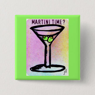 Badge Carré 5 Cm COPIE EN PASTEL de MARTINI par Jill