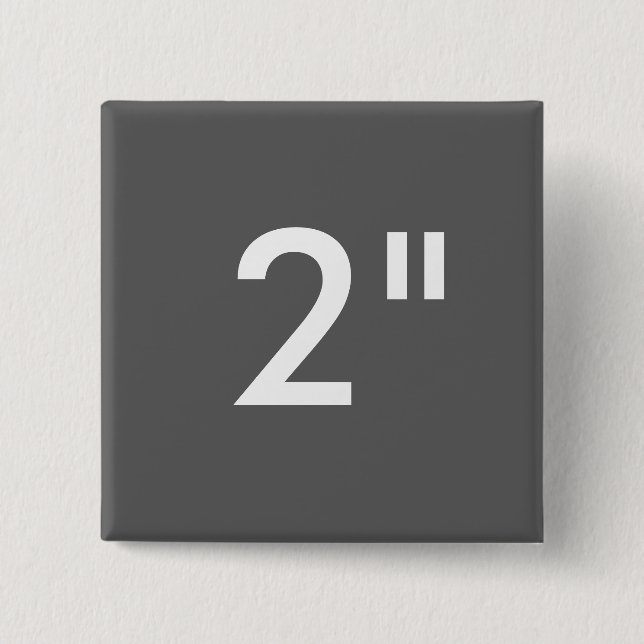 Badge Carré 5 Cm Copie faite sur commande 2" GRIS carré de modèle (Devant)