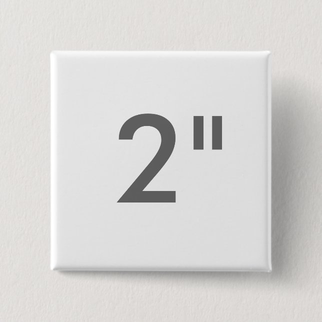 Badge Carré 5 Cm Copie faite sur commande 2" modèle carré de blanc (Devant)