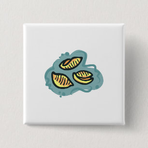 Badge Carré 5 Cm coquilles mac n fromage