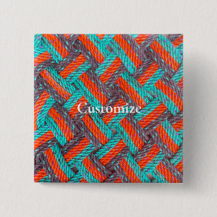 Badge Carré 5 Cm Corde nautique Mat Thunder_Cove