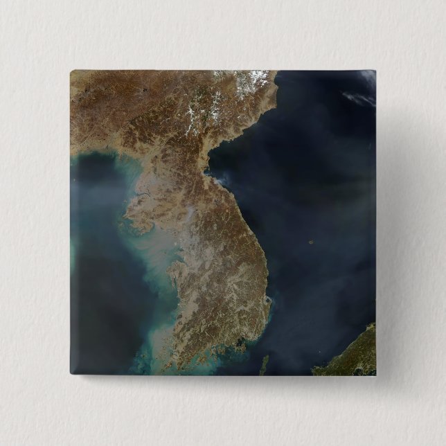 Badge Carré 5 Cm Corée (Devant)