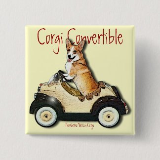 Badge Carré 5 Cm Corgi convertible
