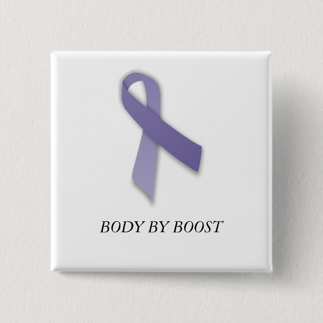 Badge Carré 5 Cm Corps par le bouton de poussée (Devant)