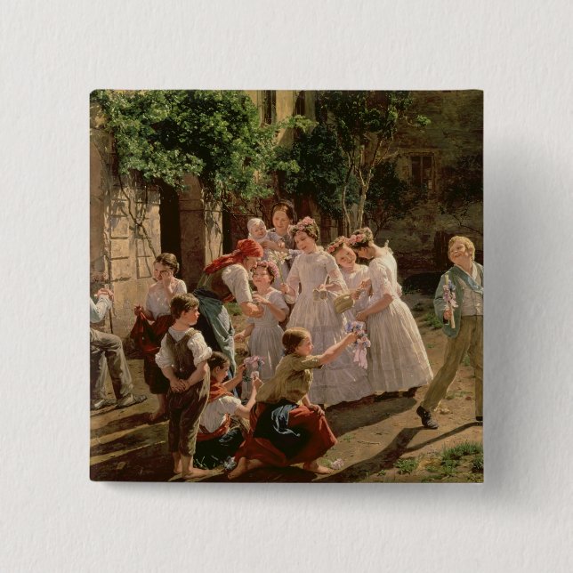 Badge Carré 5 Cm Corpus Christi (Devant)