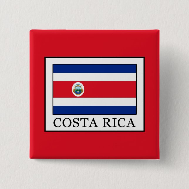 Badge Carré 5 Cm Costa Rica (Devant)