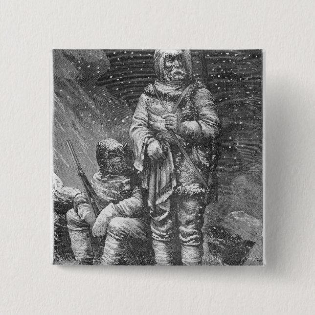 Badge Carré 5 Cm Costumes d'exploration (Devant)