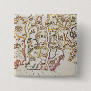 Badge Carré 5 Cm Côte de l'Afrique et de la rivière Gambie 1622