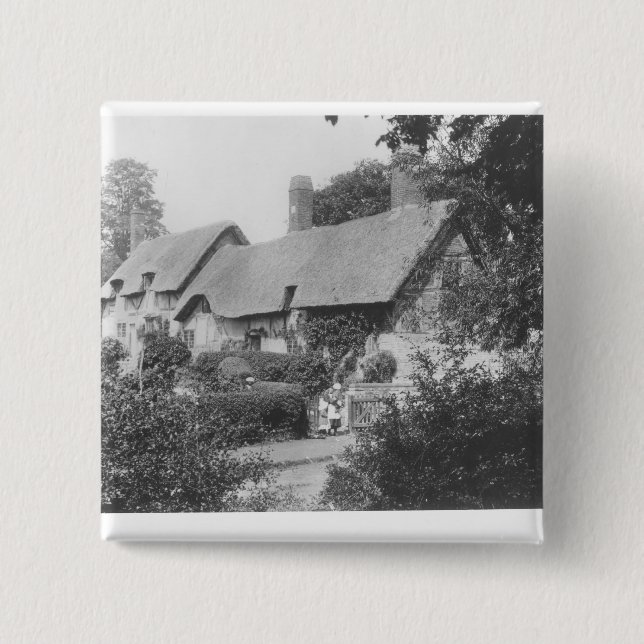 Badge Carré 5 Cm Cottage d'Anne Hathaway (Devant)