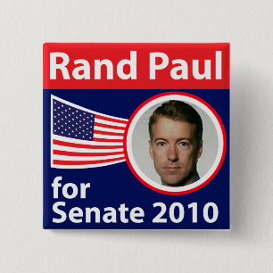 Badge Carré 5 Cm Couche-point Paul pour le bouton du sénat 2010