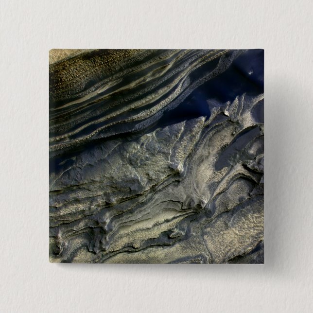 Badge Carré 5 Cm Couches exposées à Polar Canyon (Devant)