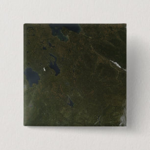 Badge Carré 5 Cm Couleurs de chute en Russie du nord-ouest