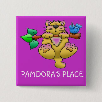 BADGE CARRÉ 5 CM COUP DEDANS LÀ