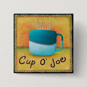 Badge Carré 5 Cm Coupe Joe Button