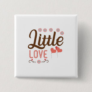 Badge Carré 5 Cm Couple Cadeau Petit Amour