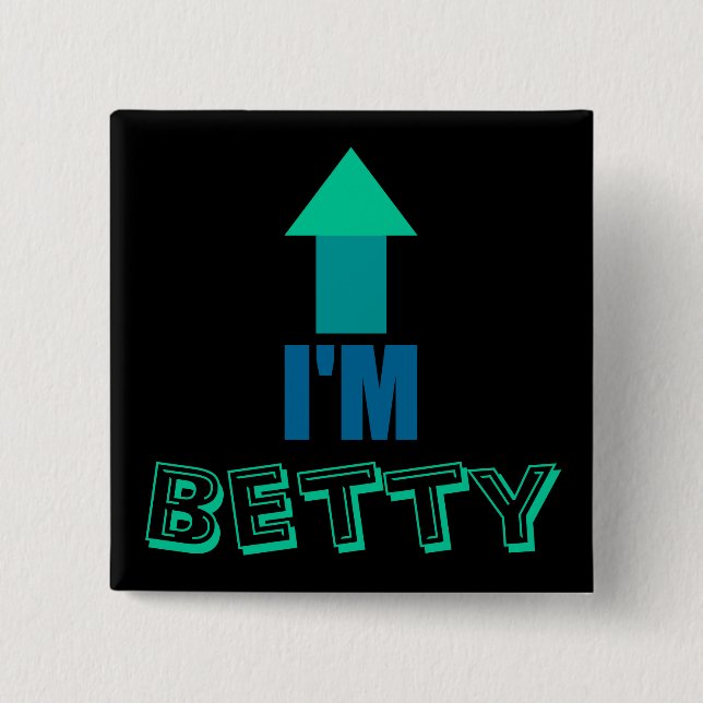 Badge Carré 5 Cm Couples perdus drôles (Devant)