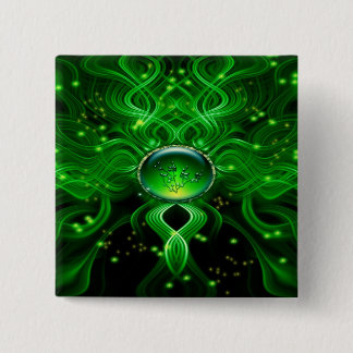 Badge Carré 5 Cm Courant de la vie de Gaïa