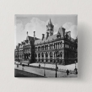 Badge Carré 5 Cm Cours d'assises, Manchester, c.1910
