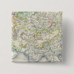Badge Carré 5 Cm Cours d'eau d'Asie
