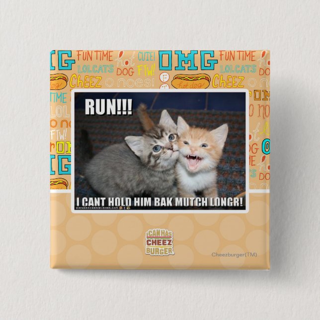 BADGE CARRÉ 5 CM COURSE ! ! ! (Devant)