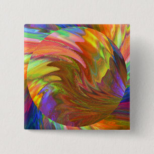 Badge Carré 5 Cm Course au soleil