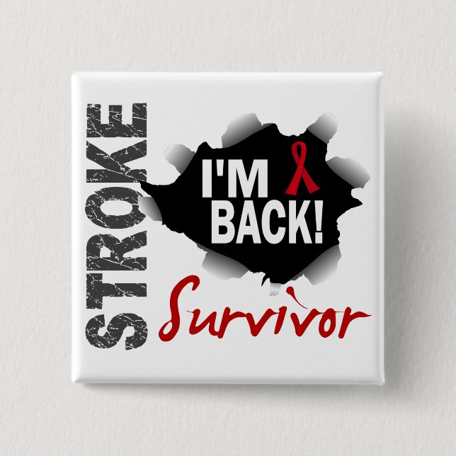 Badge Carré 5 Cm Course du survivant 7 (Devant)