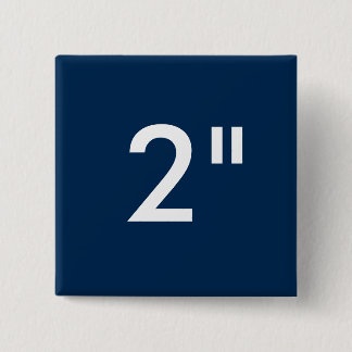 Badge Carré 5 Cm Coutume 2" modèle carré de blanc de bouton de