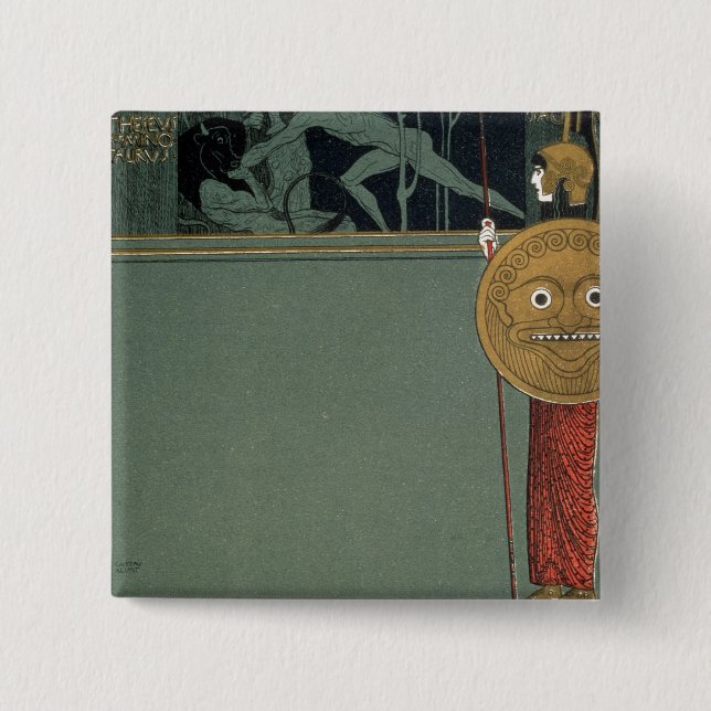 Badge Carré 5 Cm Couverture de sacrum de Ver le journal du (Devant)