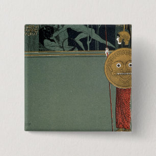 Badge Carré 5 Cm Couverture de sacrum de Ver le journal du