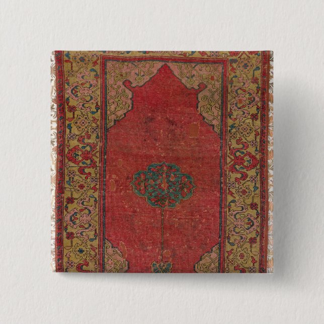 Badge Carré 5 Cm Couverture d'Oushak (Devant)