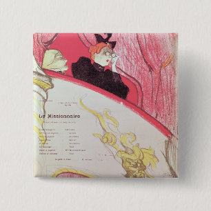 Badge Carré 5 Cm Couverture d'un programme pour 'Le Missionaire'