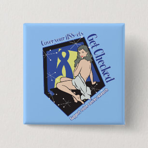 Badge Carré 5 Cm Couvrir vos actifs OBTENIR vérifié - Colon Cancer