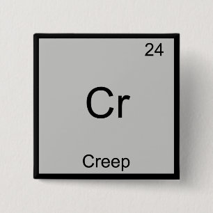 Badge Carré 5 Cm Cr - Tee drôle du symbole de l'élément de chimie