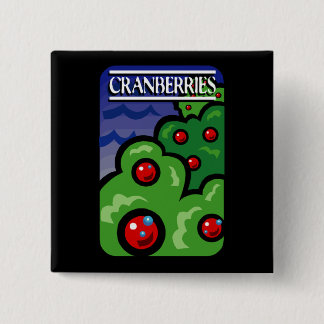 Badge Carré 5 Cm Cranberry