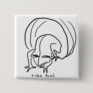 Badge Carré 5 Cm crapaud
