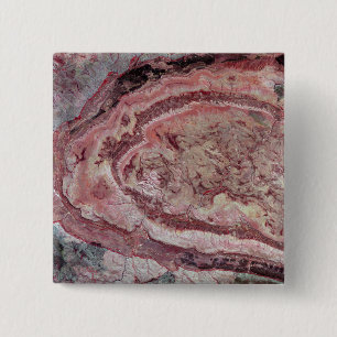 Badge Carré 5 Cm Cratère d'araignée, Australie occidentale