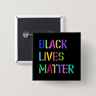 Badge Carré 5 Cm Crayon de matière Black Lives 01 Couleur modifiabl