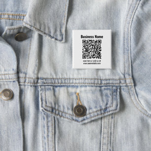 Badge Carré 5 Cm Créez votre propre code QR   Transparent