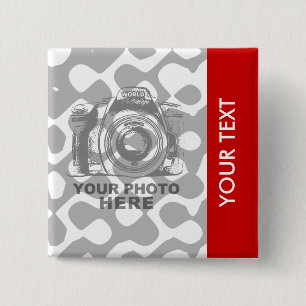 Badge Carré 5 Cm Créez votre propre verticale carrée de bouton