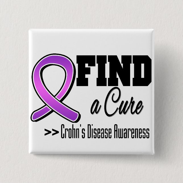 Badge Carré 5 Cm Crin Crohn (Devant)