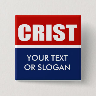 BADGE CARRÉ 5 CM CRIST 2012