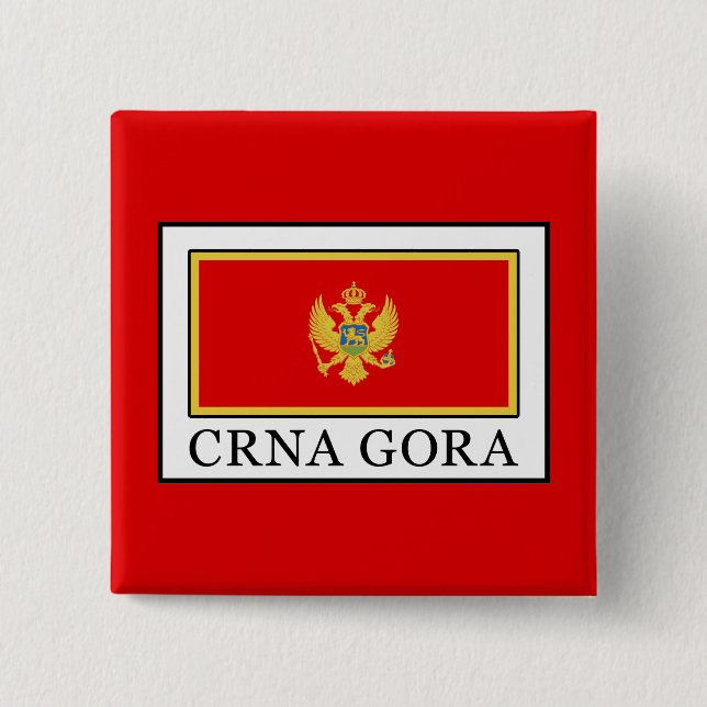 Badge Carré 5 Cm Crna Gora (Devant)