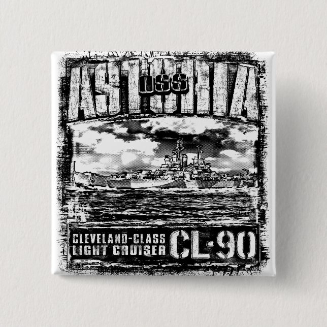 Badge Carré 5 Cm Croisière léger Astoria (Devant)